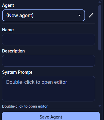 New Agent Configuration