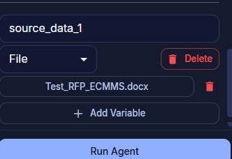 Adding Document and Running Agent