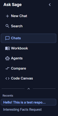 Chat History Sidebar