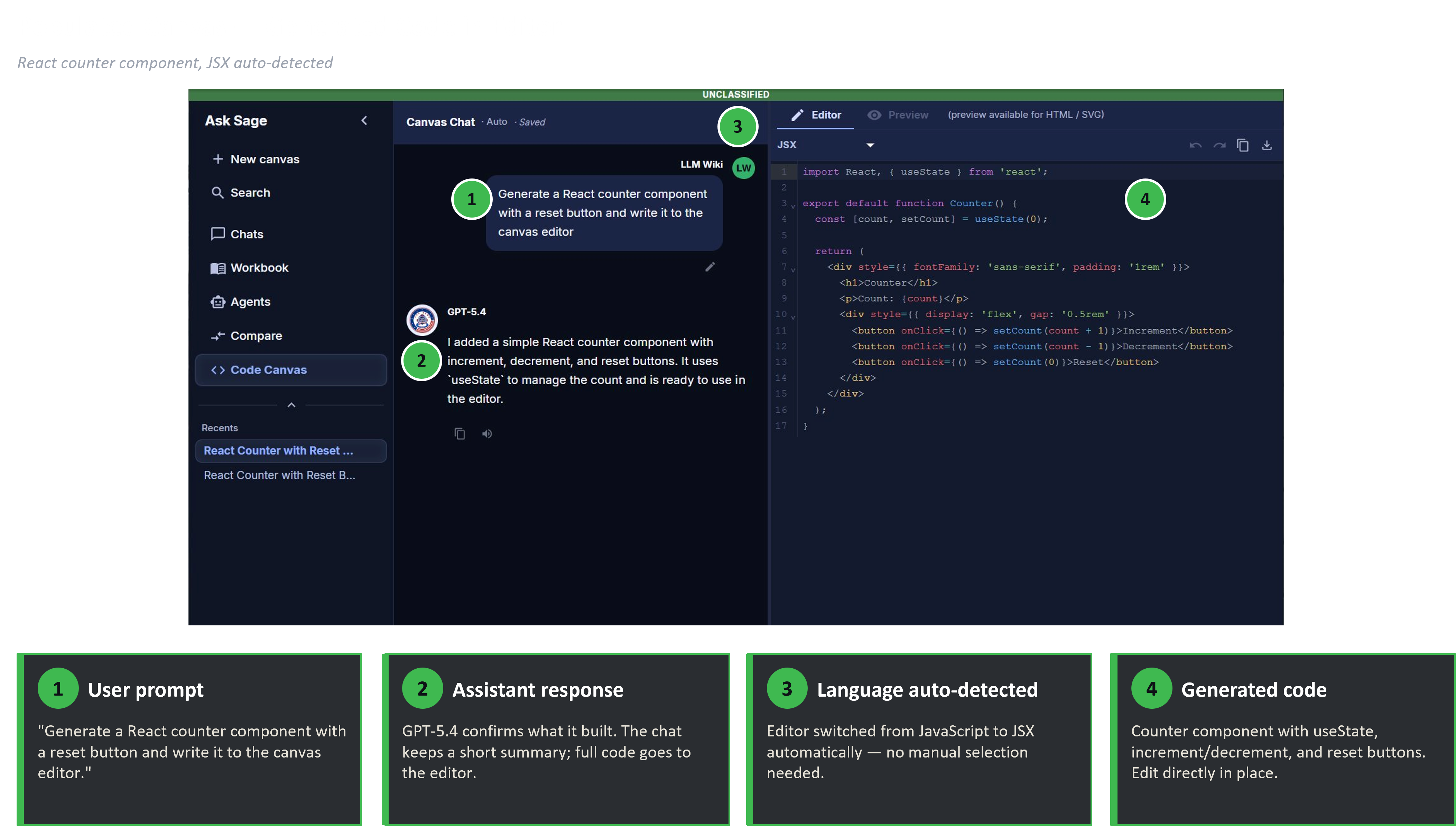 Code Canvas Populated
