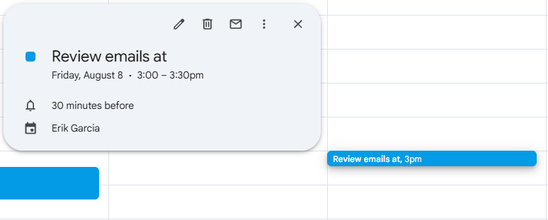 Calendar Management Use Case