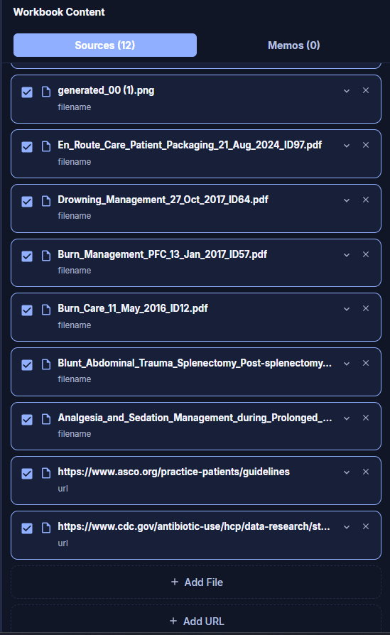 Workbook Data Sources